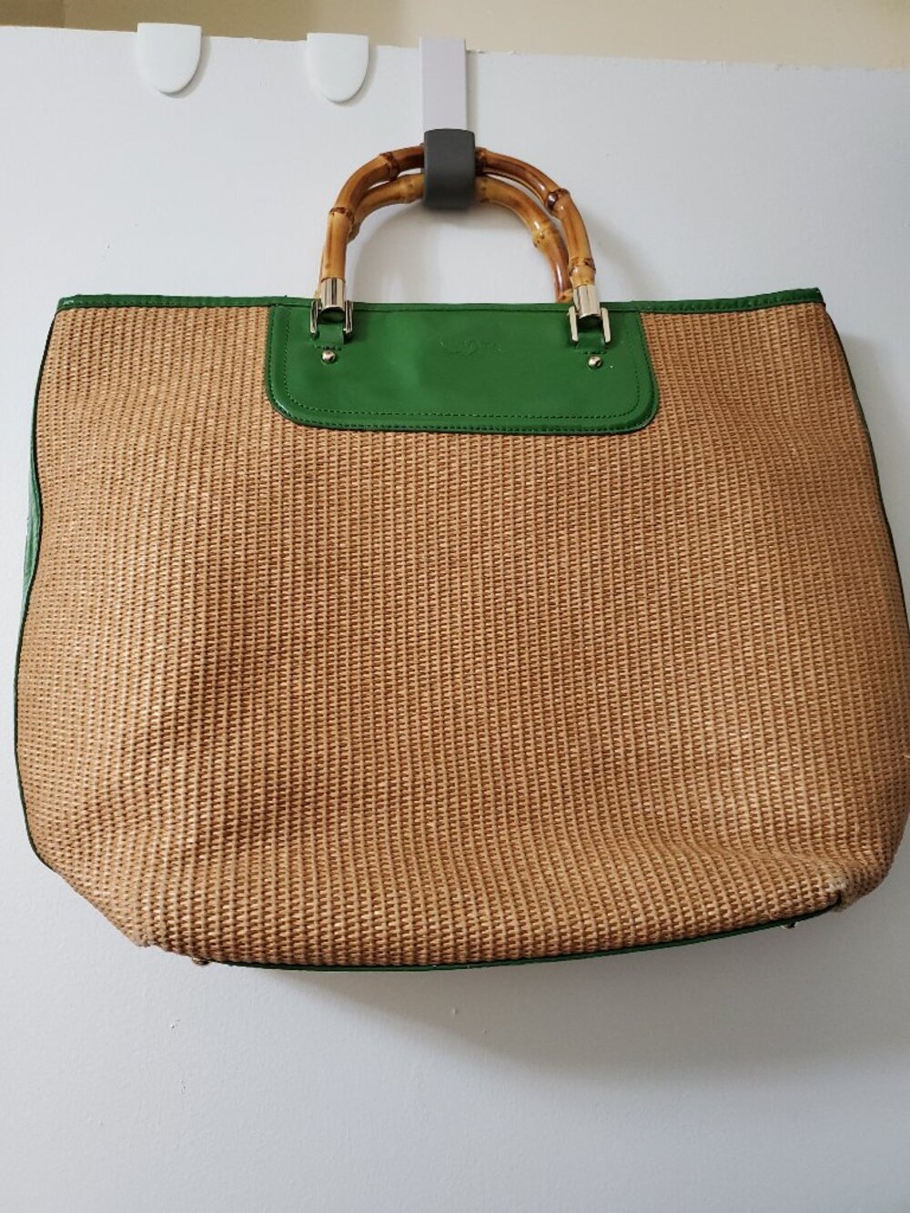 Talbots Rattan Totebag Purse